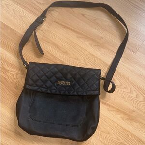 Kenneth Cole Black Quilted Crossbody Bag